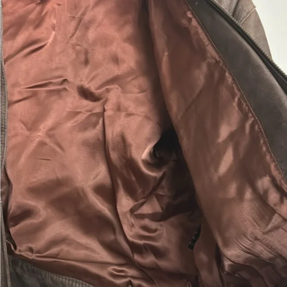 Vintage 80s Genuine Leather Bomber Jacket – Tamiko West – Rare Style - Picture 5 of 9